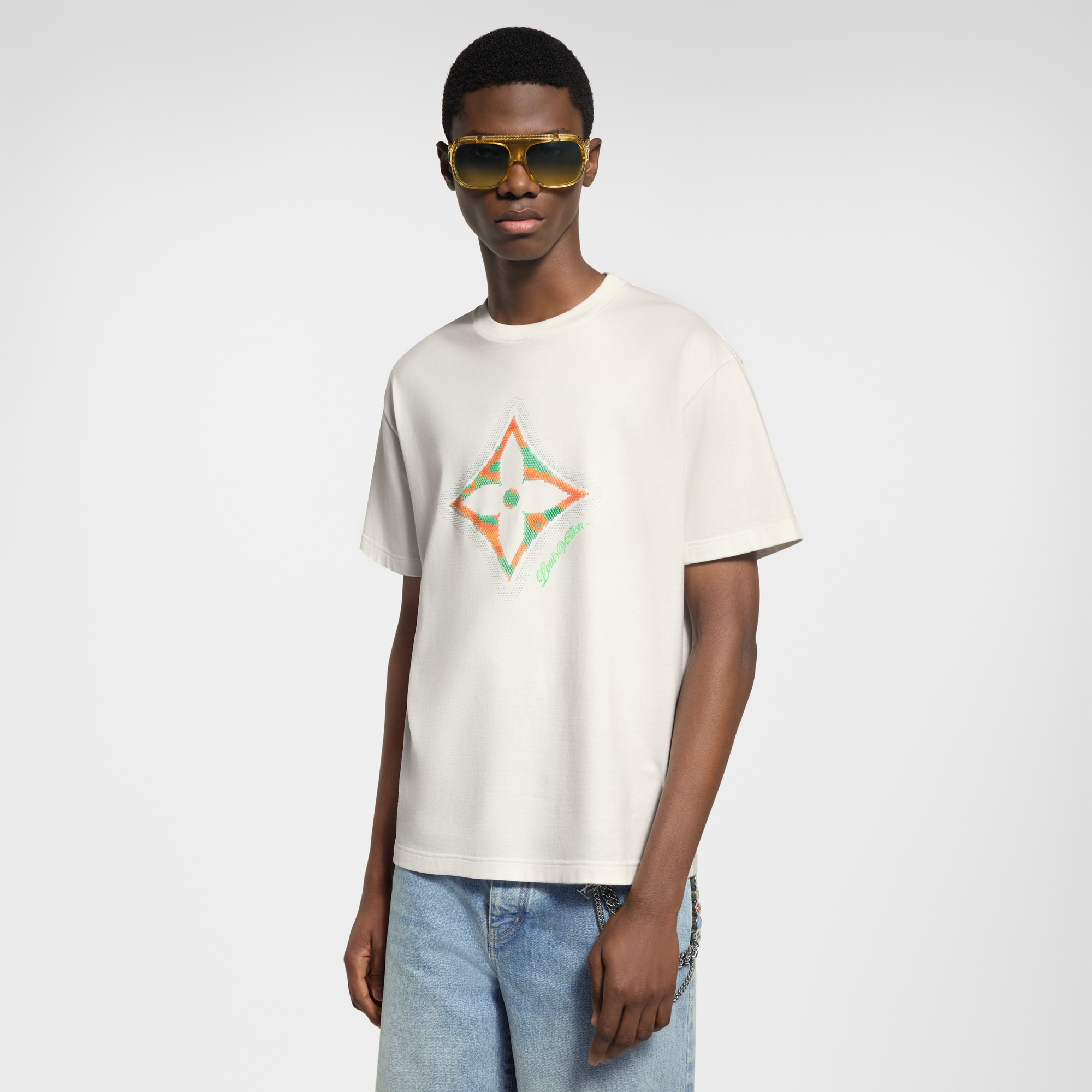モノグラム フラワー 3DグラディエントプリントTシャツ  メンズ プレタポルテ(洋服) (製品ズーム)