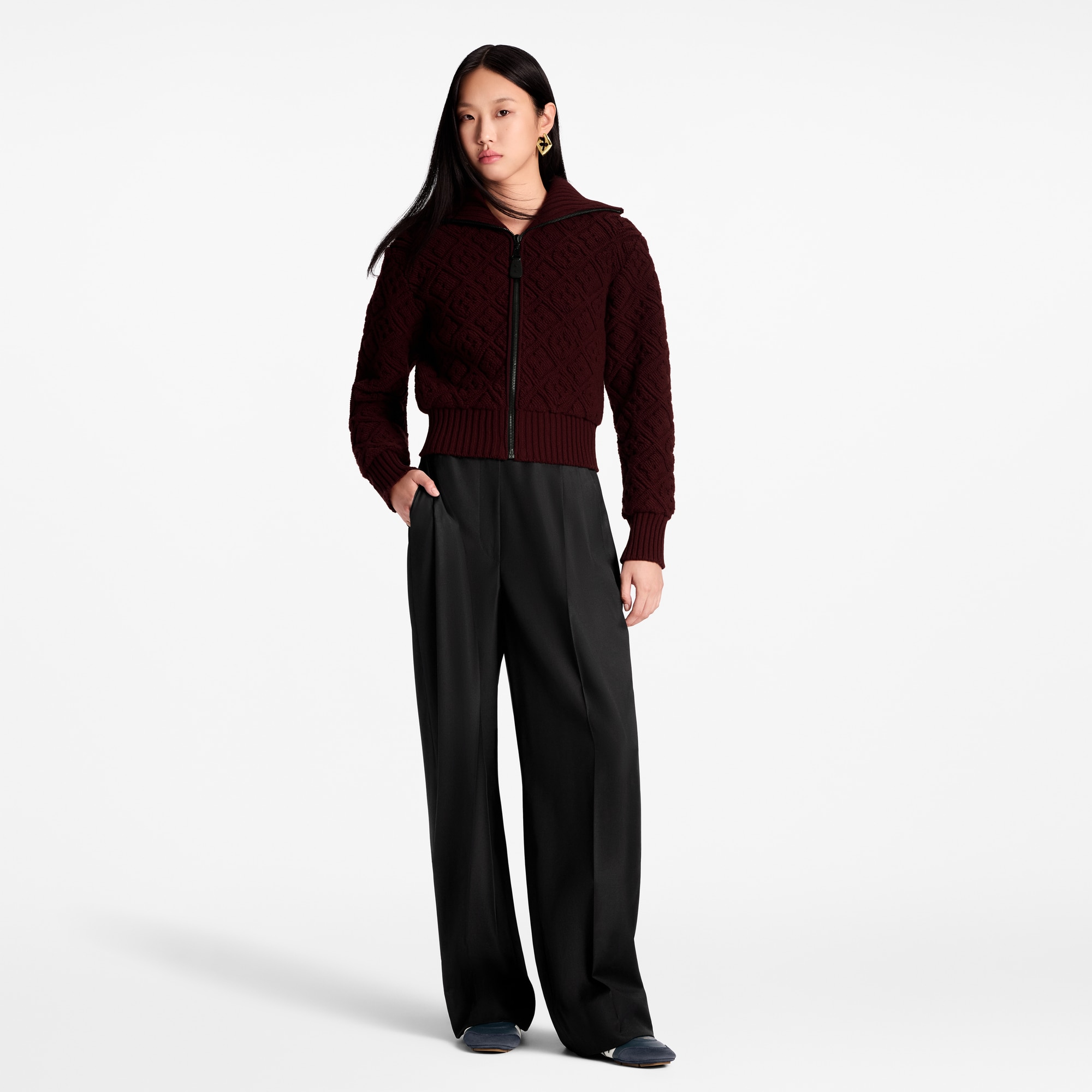 モノグラムフラワー タウアリング ジップアップジャケット  ウィメンズ ウェア(洋服) (製品ズーム)