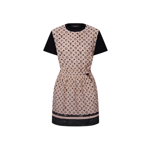 モノグラム フロントドローストリングドレス ウィメンズ ウェア(洋服) (製品ズーム)