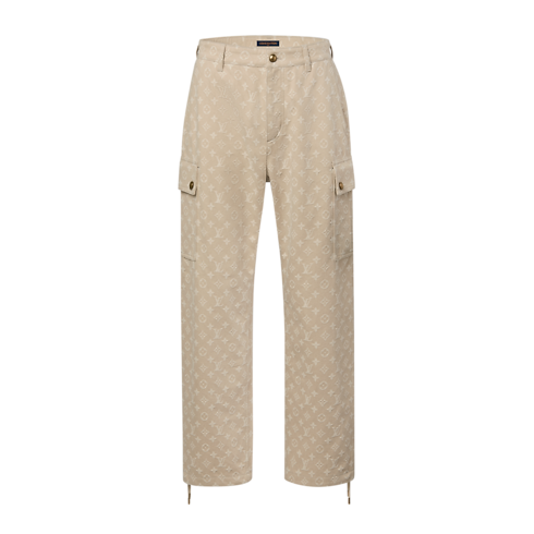 モノグラム・ジャカード ウィンターデニムカーゴパンツ メンズ ウェア(洋服) (製品ズーム)