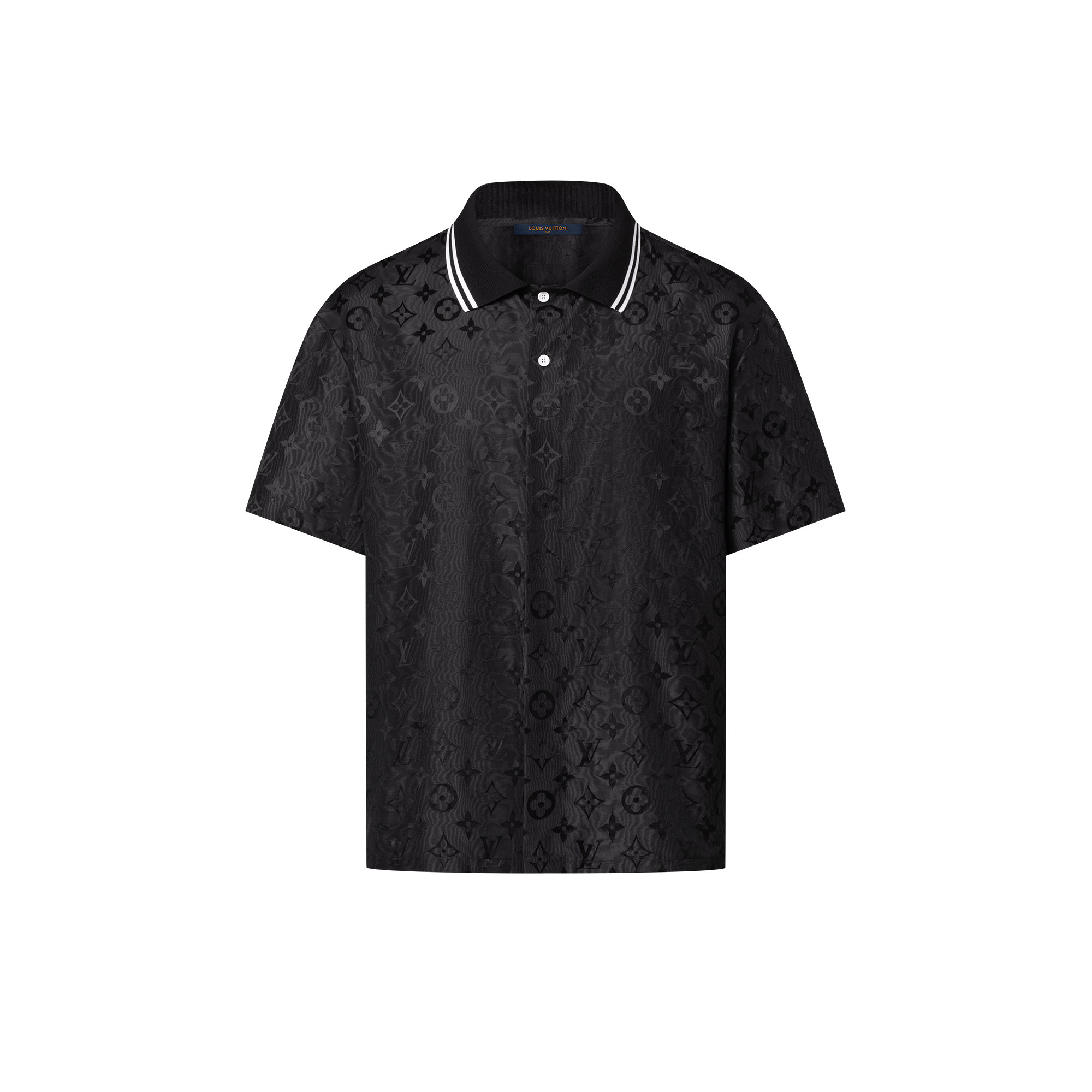 モノグラム モアレ ジャカード ショートスリーブシルクシャツ  メンズ プレタポルテ(洋服) (製品ズーム)