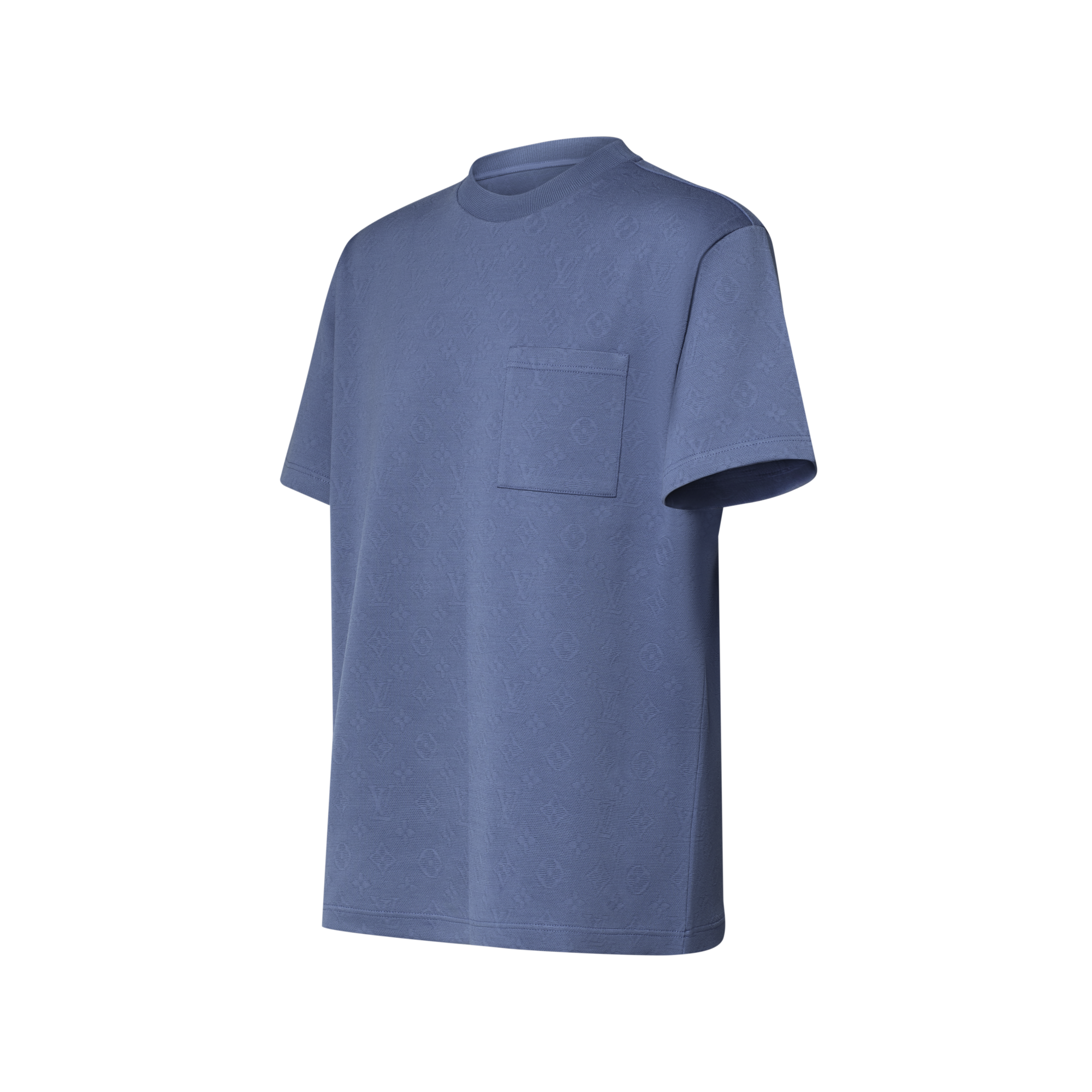 美品✨ルイヴィトン 24SS モノグラム コットンピケ Tシャツ LVロゴ L 