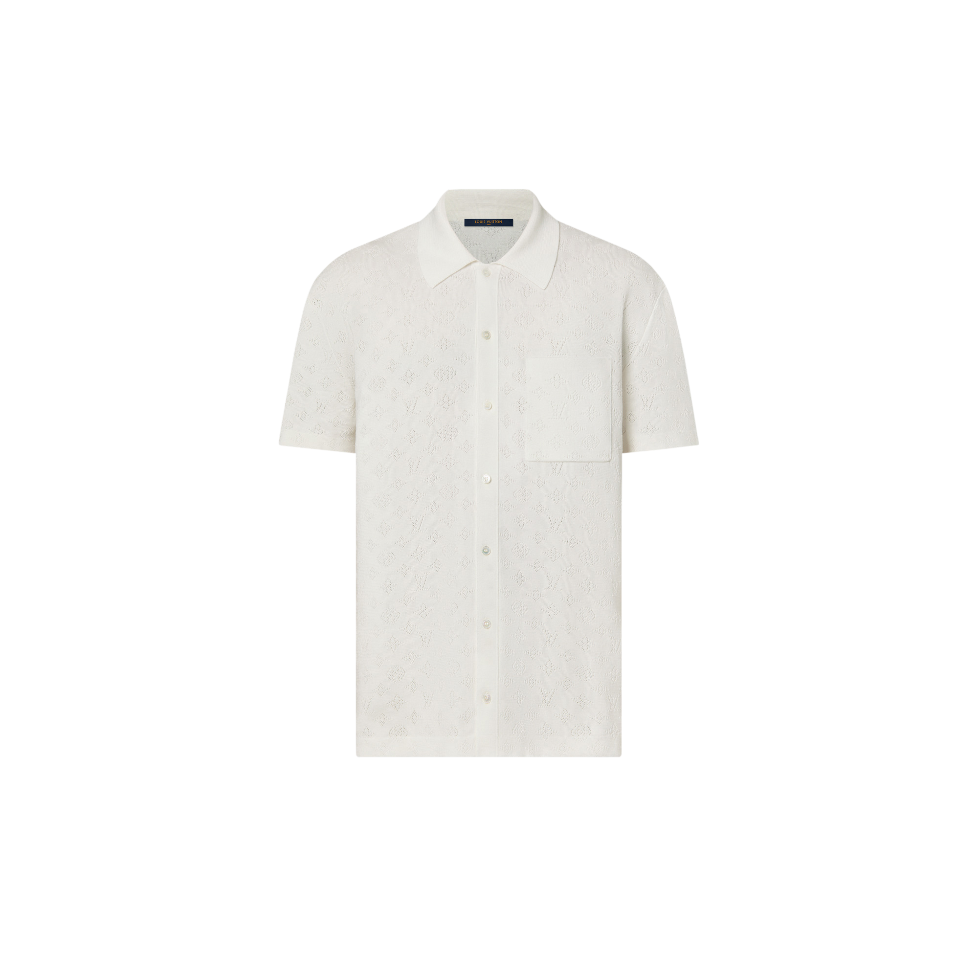 モノグラムポインテールショートスリーブコットンシャツ  メンズ プレタポルテ(洋服) (製品ズーム)