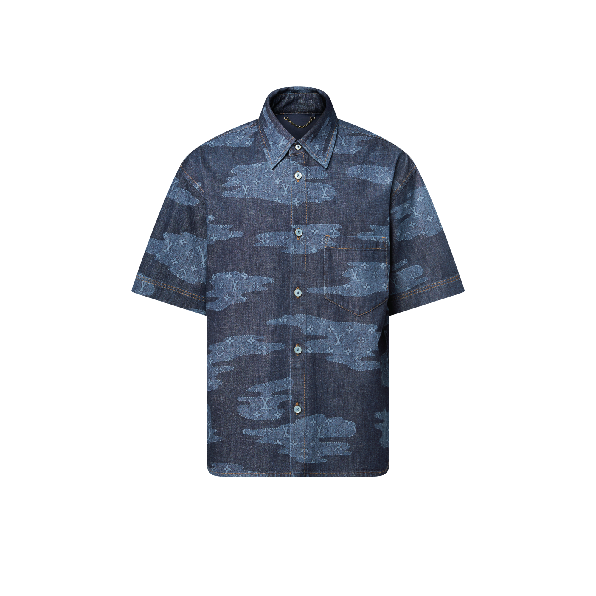 モノグラム ショートスリーブ シャンブレーシャツ  メンズ プレタポルテ(洋服) (製品ズーム)