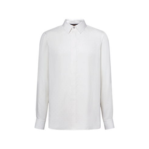モノグラム シルクサテン ロングスリーブシャツ メンズ ウェア(洋服) (製品ズーム)