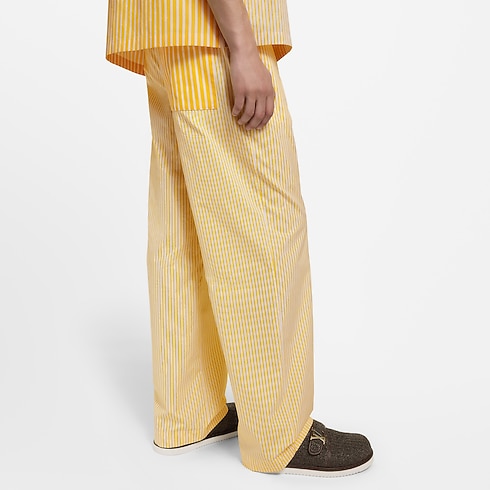 モノグラムストライプドローストリングトラウザーズ メンズ ウェア(洋服) (製品ズーム)