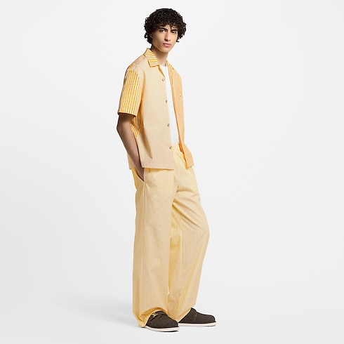 モノグラムストライプドローストリングトラウザーズ メンズ ウェア(洋服) (製品ズーム)