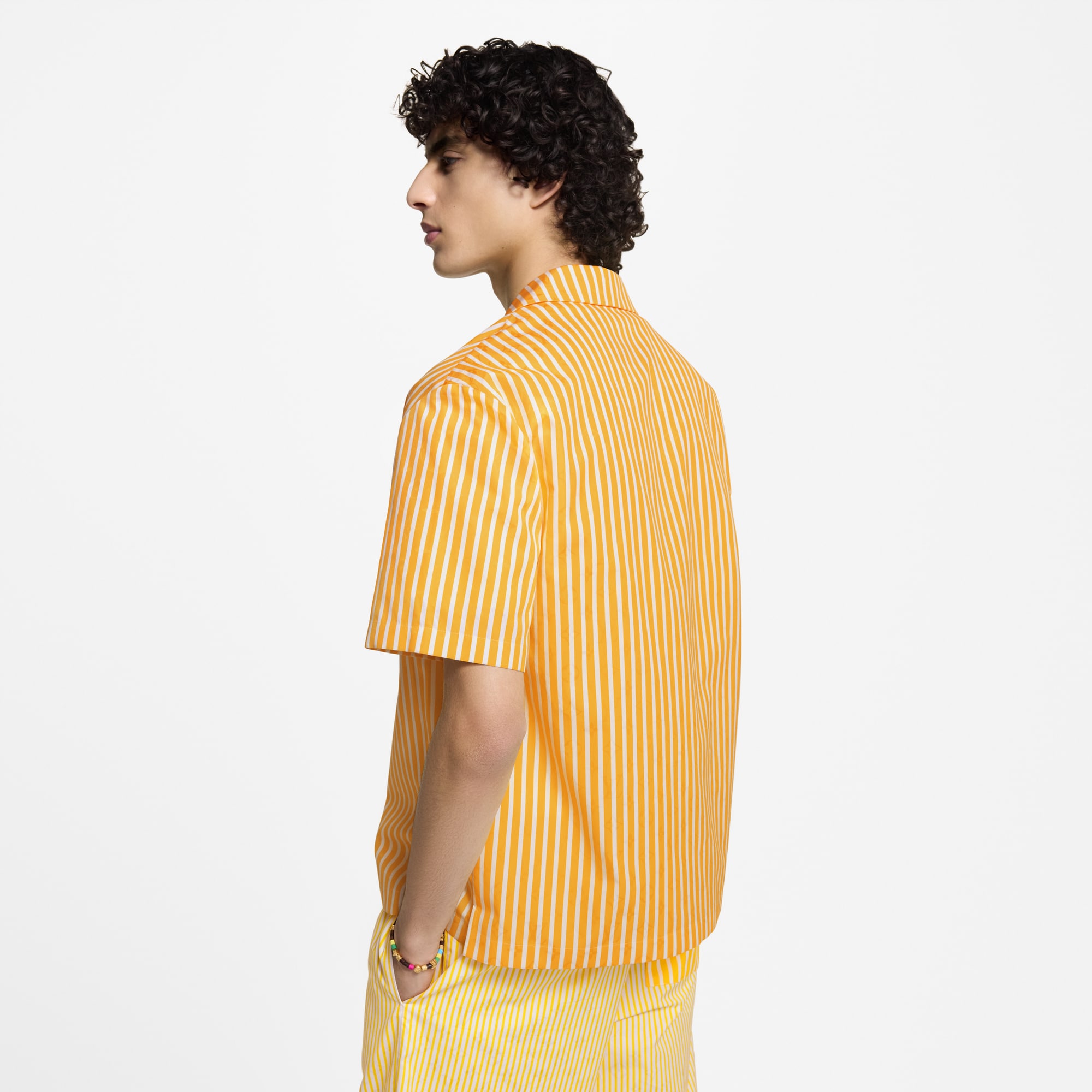 モノグラムストライプパッチワークショートスリーブシャツ  メンズ ウェア(洋服) (製品ズーム)