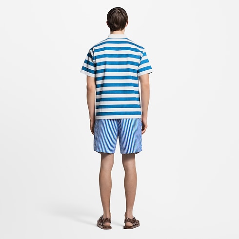 モノグラムストライプポロシャツ メンズ ウェア(洋服) (製品ズーム)