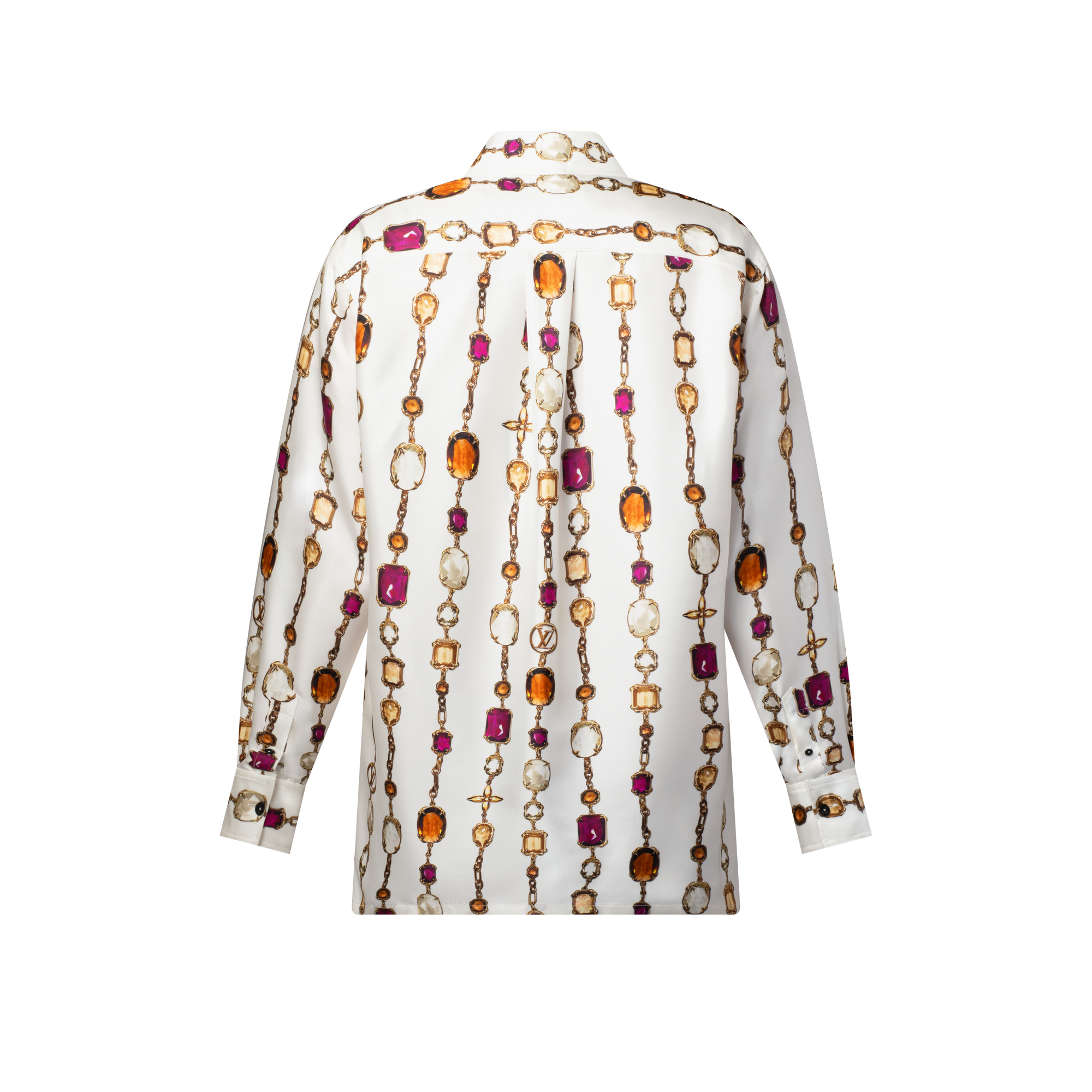ネックレスプリント シルクシャツ  ウィメンズ ウェア(洋服) (製品ズーム)