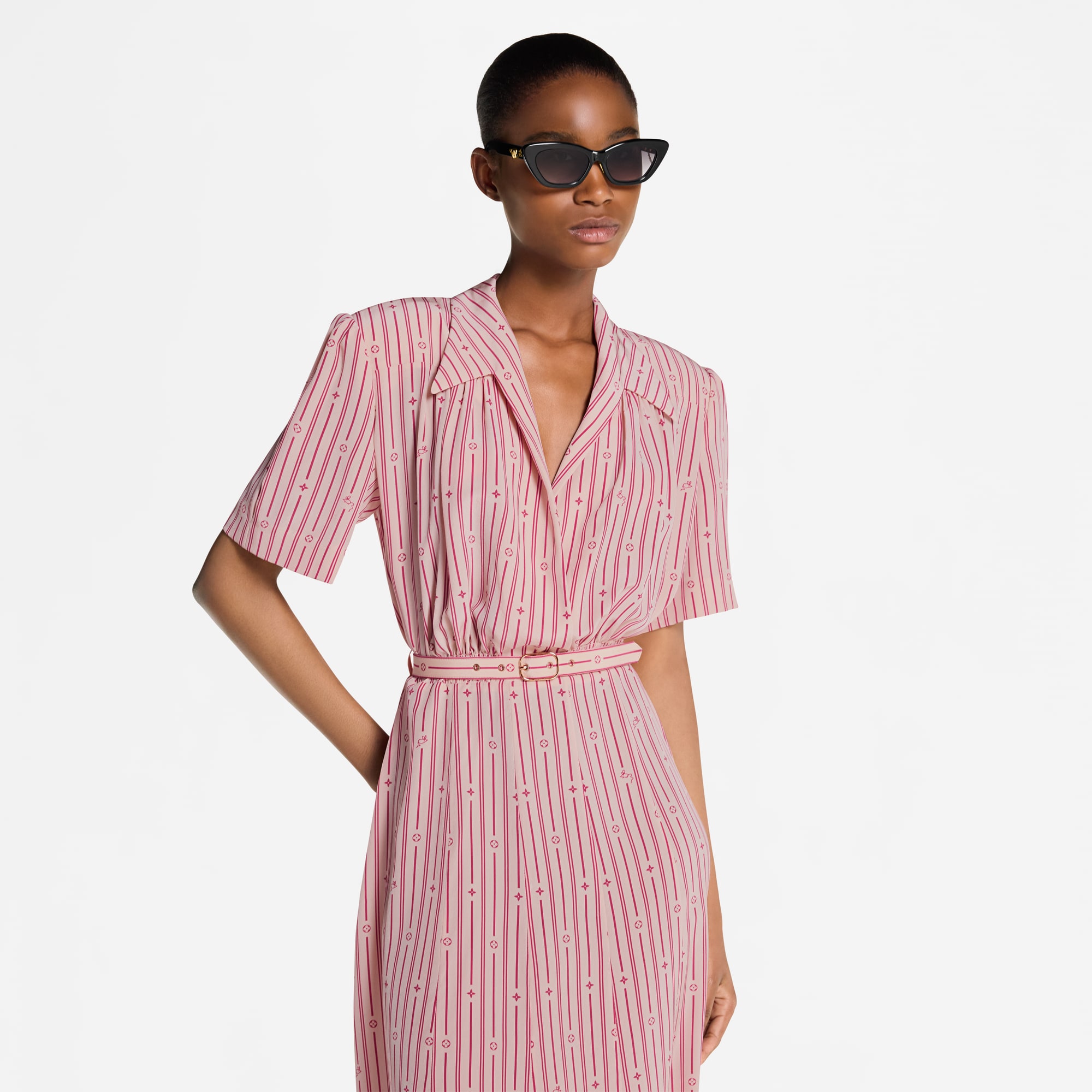 ネヴァーフル ストライプシャツドレス  ウィメンズ ウェア(洋服) (製品ズーム)