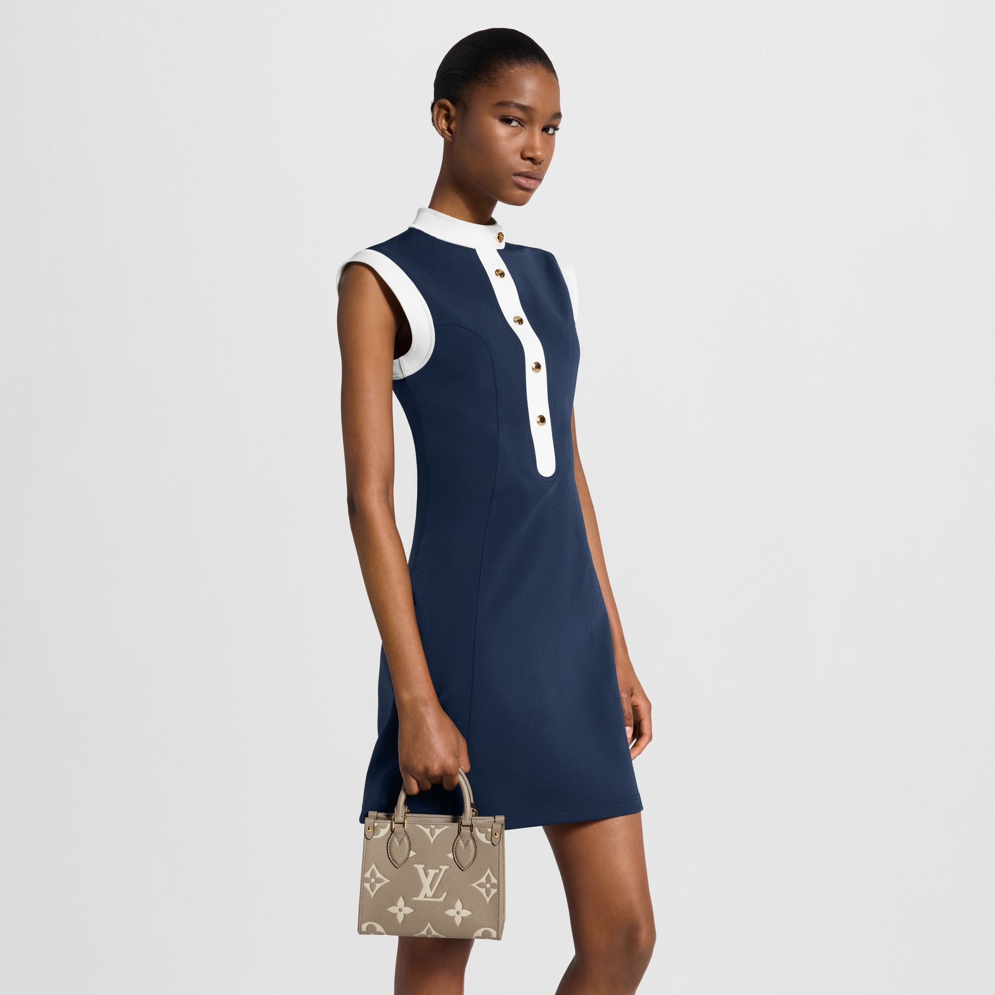 オンザゴー BB バイカラー モノグラム・アンプラント レザー｜ルイ 