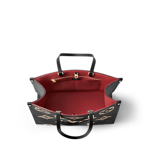 オンザゴー GM バイカラー モノグラム・アンプラント レザー ウィメンズ バッグ (製品ズーム)