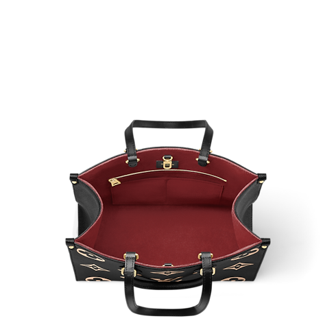 オンザゴー MM バイカラー モノグラム・アンプラント レザー ウィメンズ バッグ (製品ズーム)