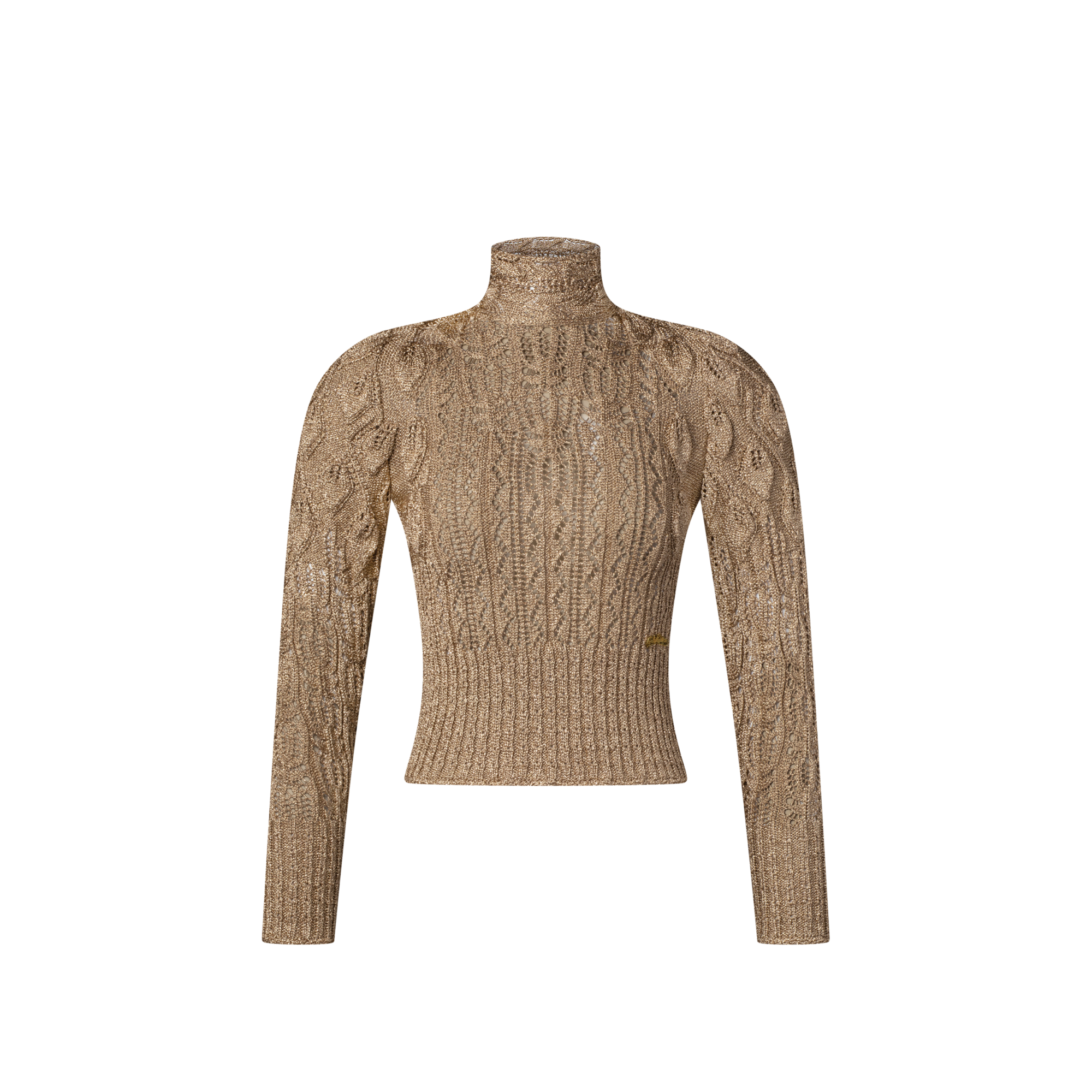 オープンワーク グリッター ニット プルオーバー  ウィメンズ ウェア(洋服) (製品ズーム)