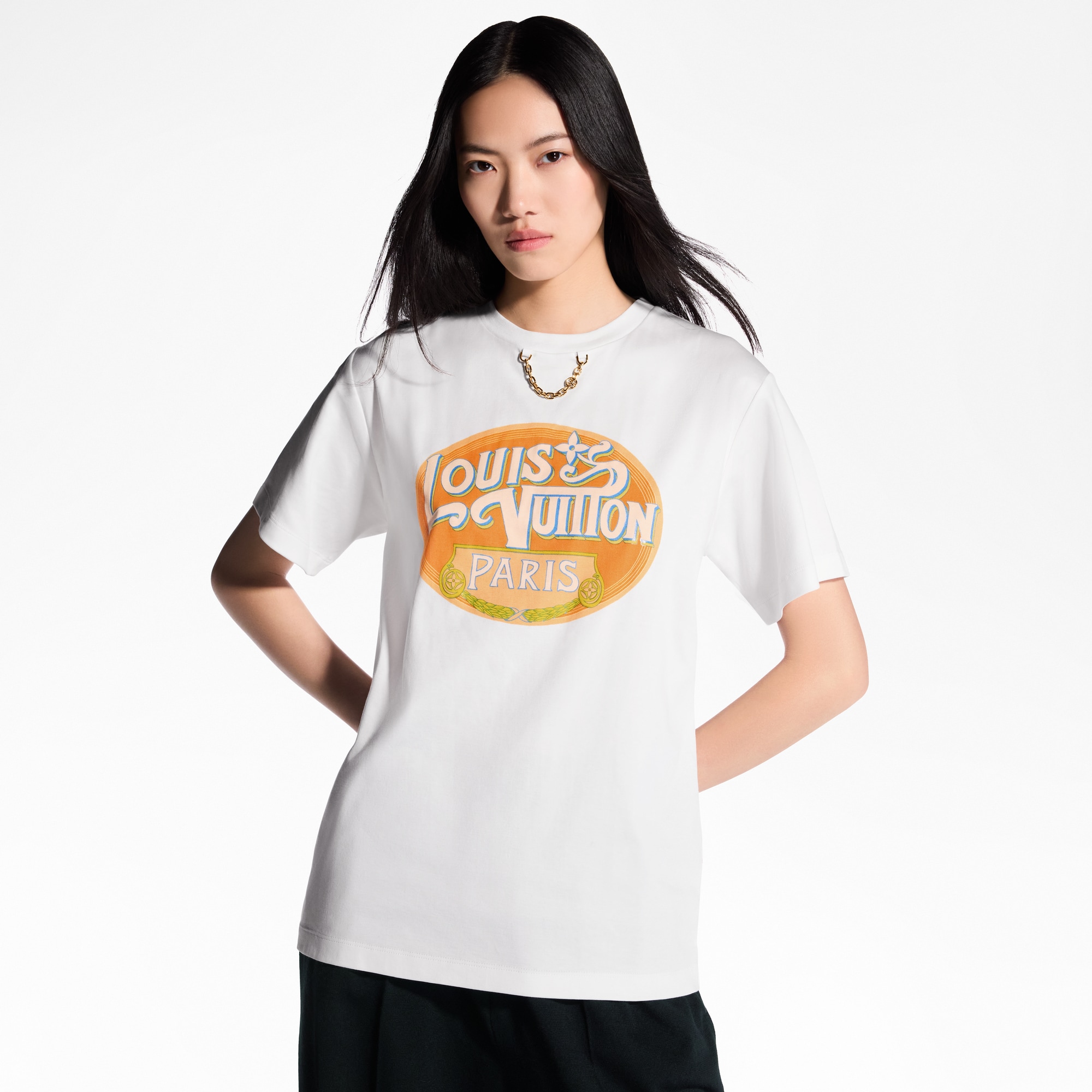 パリ トラベルスタンプTシャツ  ウィメンズ ウェア(洋服) (製品ズーム)
