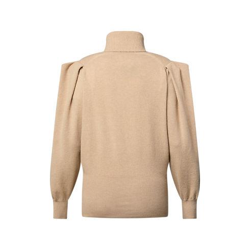 プリーツショルダー カシミヤプルオーバー ウィメンズ ウェア(洋服) (製品ズーム)