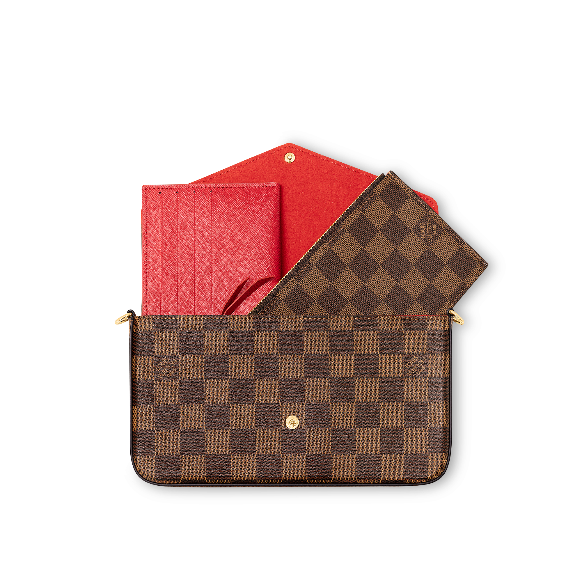 ポシェット･フェリシー ダミエ・エベヌ ウィメンズ 財布＆小物 (製品ズーム)