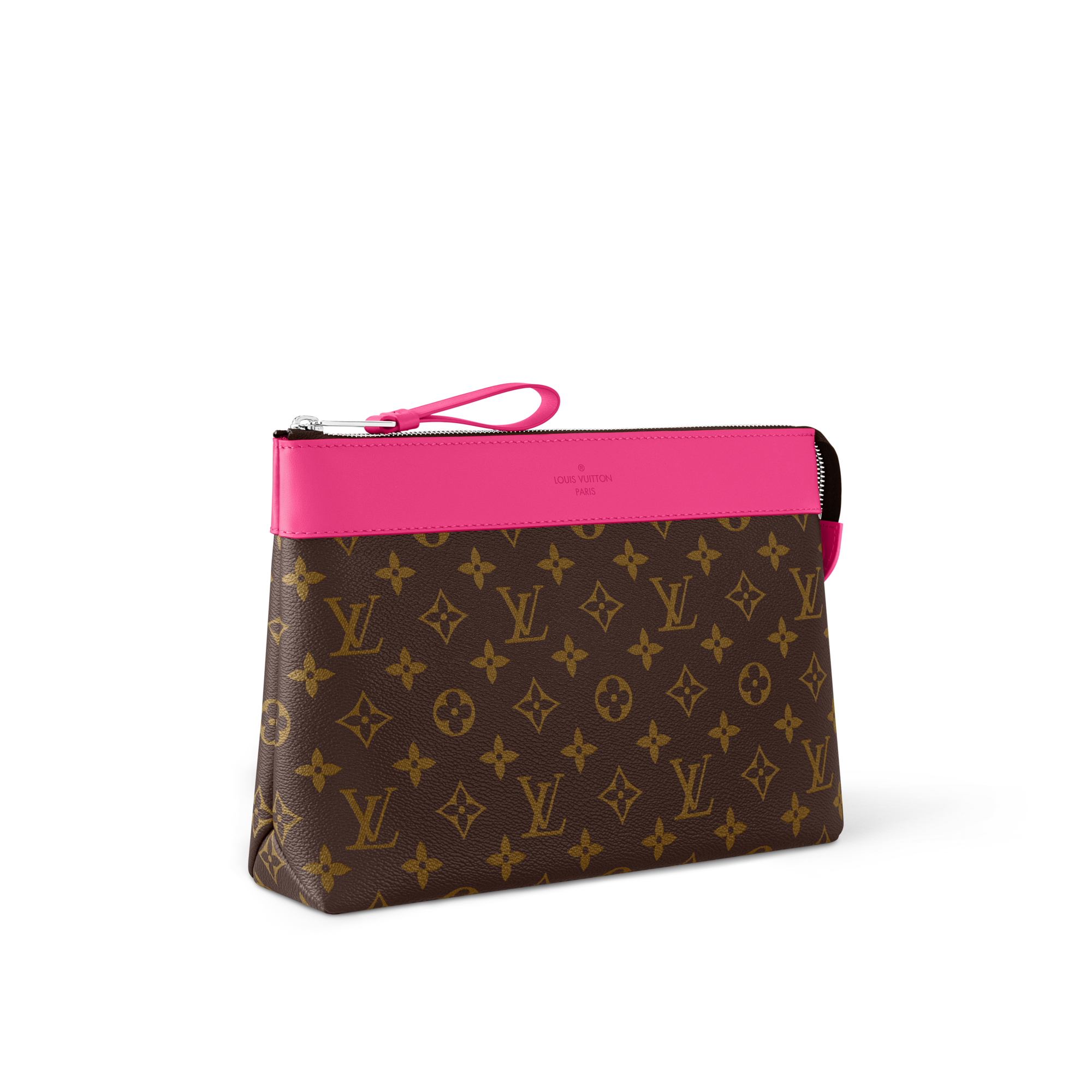 ポシェット･ヴォワヤージュ スープル モノグラム・マカサー ギフト ホワイトデー メンズ･ギフト (製品ズーム)