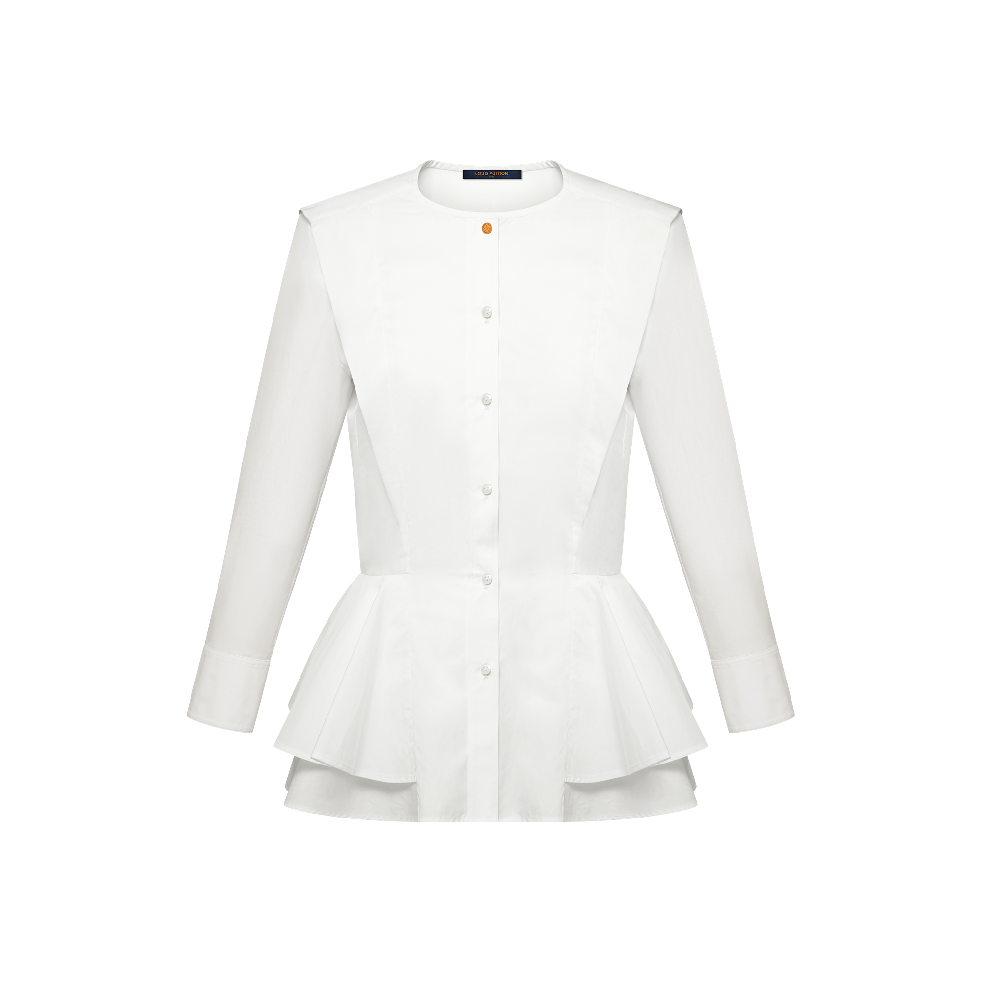 ポプリンぺプラムブラウス  ウィメンズ プレタポルテ(洋服) (製品ズーム)