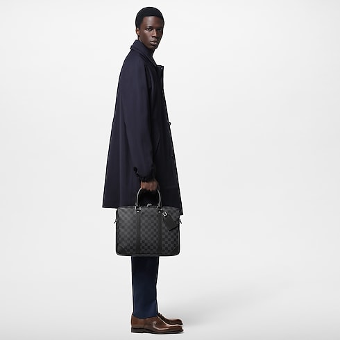 ポルト ドキュマン・ヴォワヤージュ ダミエ・グラフィット メンズ バッグ (製品ズーム)