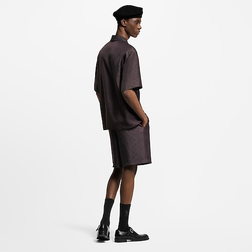 プリンテッドモノグラム ショートスリーブシルクシャツ メンズ ウェア(洋服) (製品ズーム)