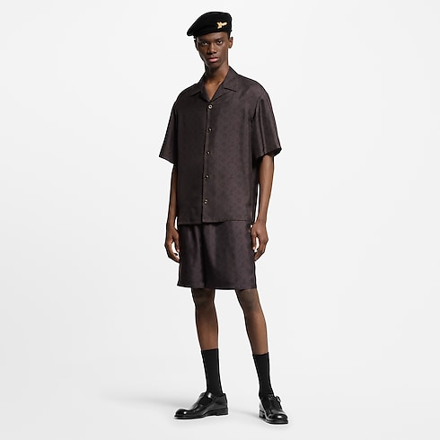 プリンテッドモノグラム シルクショーツ メンズ ウェア(洋服) (製品ズーム)