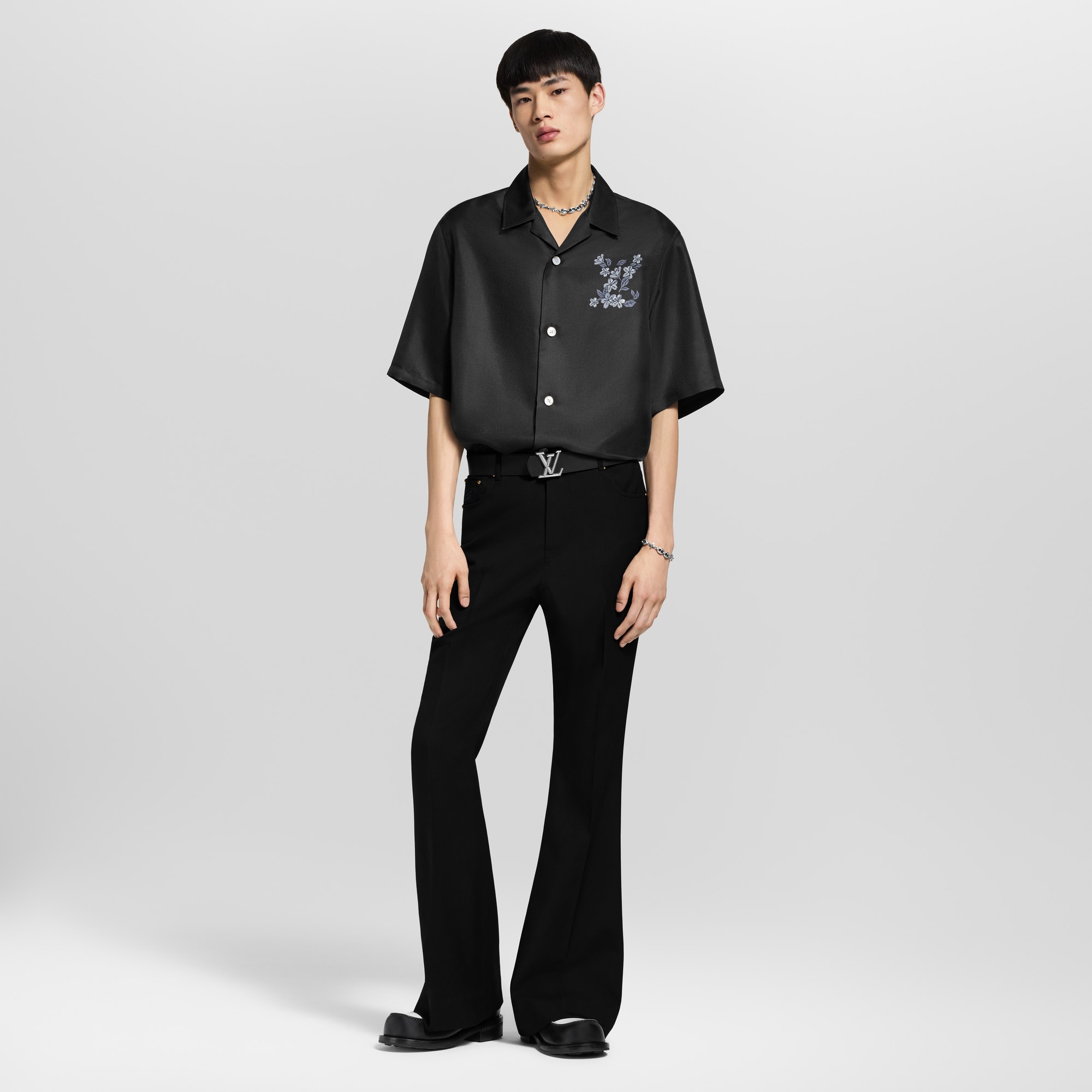 プリントシグネチャー シルクシャツ  メンズ ウェア(洋服) (製品ズーム)