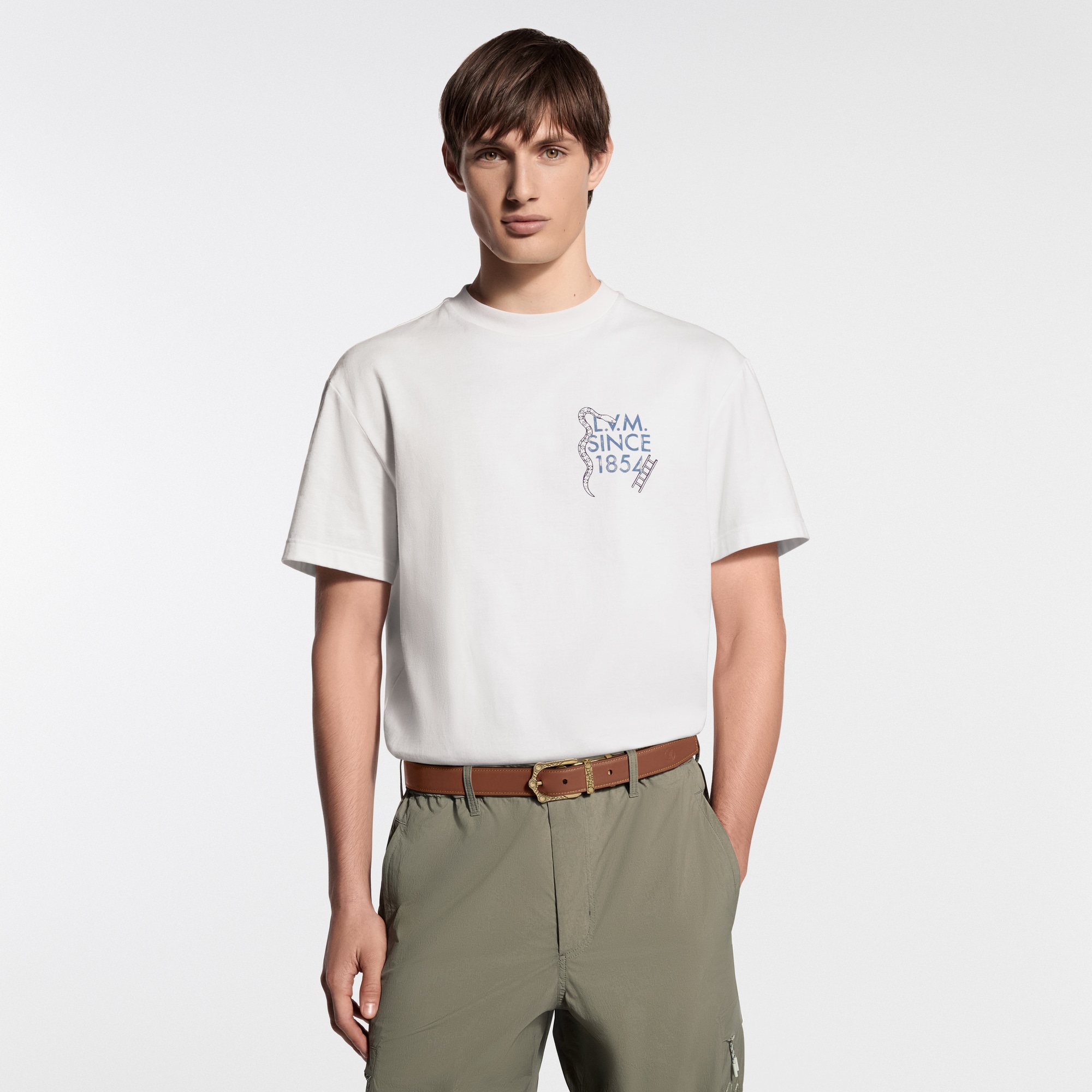 ルイヴィトン Tシャツ 気球 プリント メンズ L相当 コットン