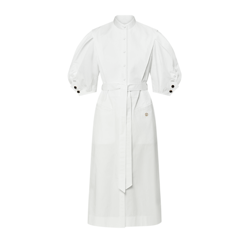 パフスリーブ シャツドレス ウィメンズ ウェア(洋服) (製品ズーム)