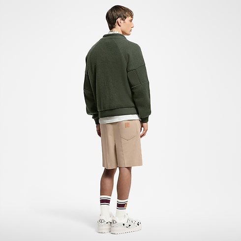 キルテッドテクスチャーウールブルゾン メンズ ウェア(洋服) (製品ズーム)