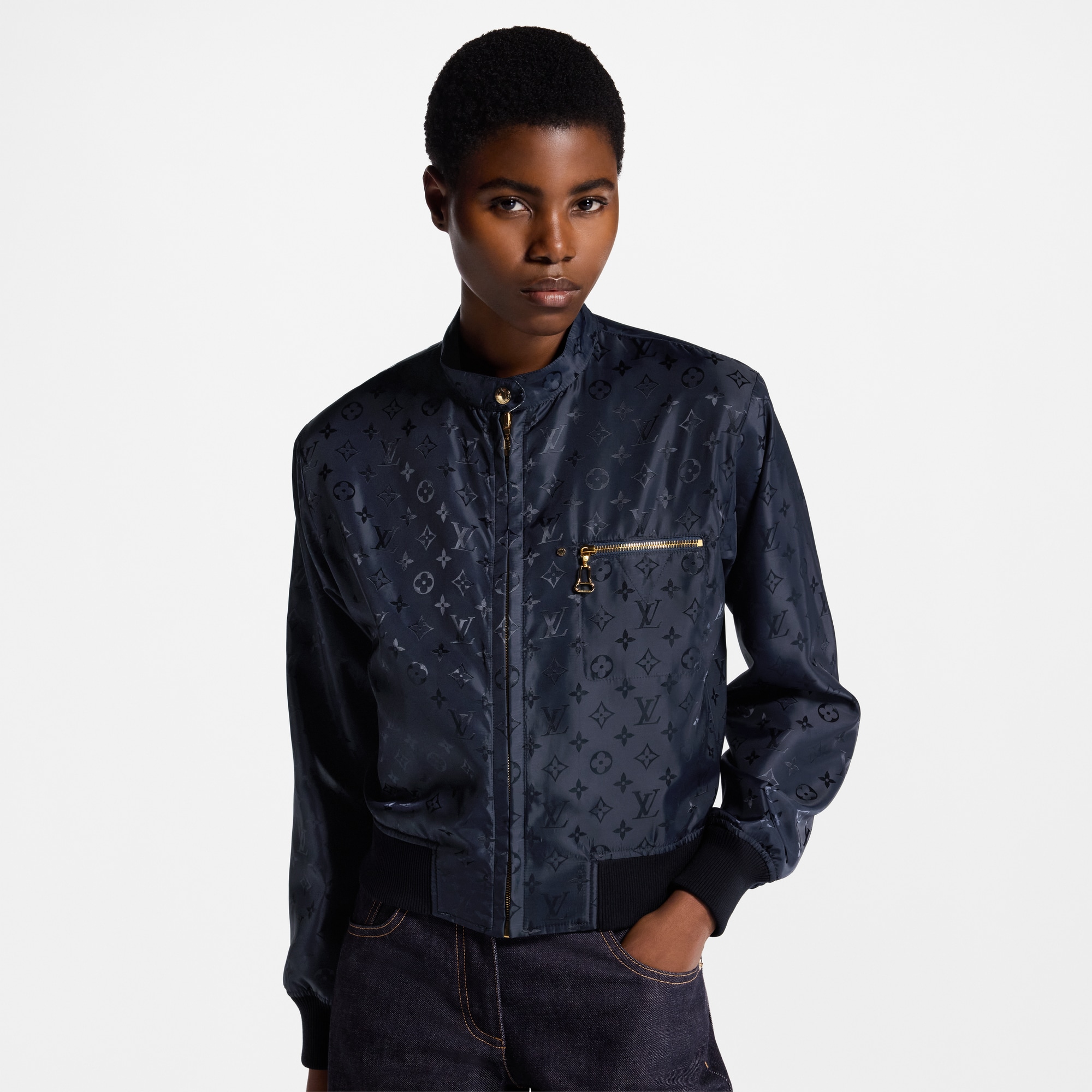 リバーシブル ネックレス ボンバージャケット  ウィメンズ ウェア(洋服) (製品ズーム)