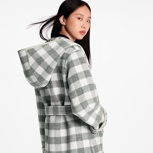 リバーシブル ショートフーデッド ラップコート ウィメンズ ウェア(洋服) (製品ズーム)