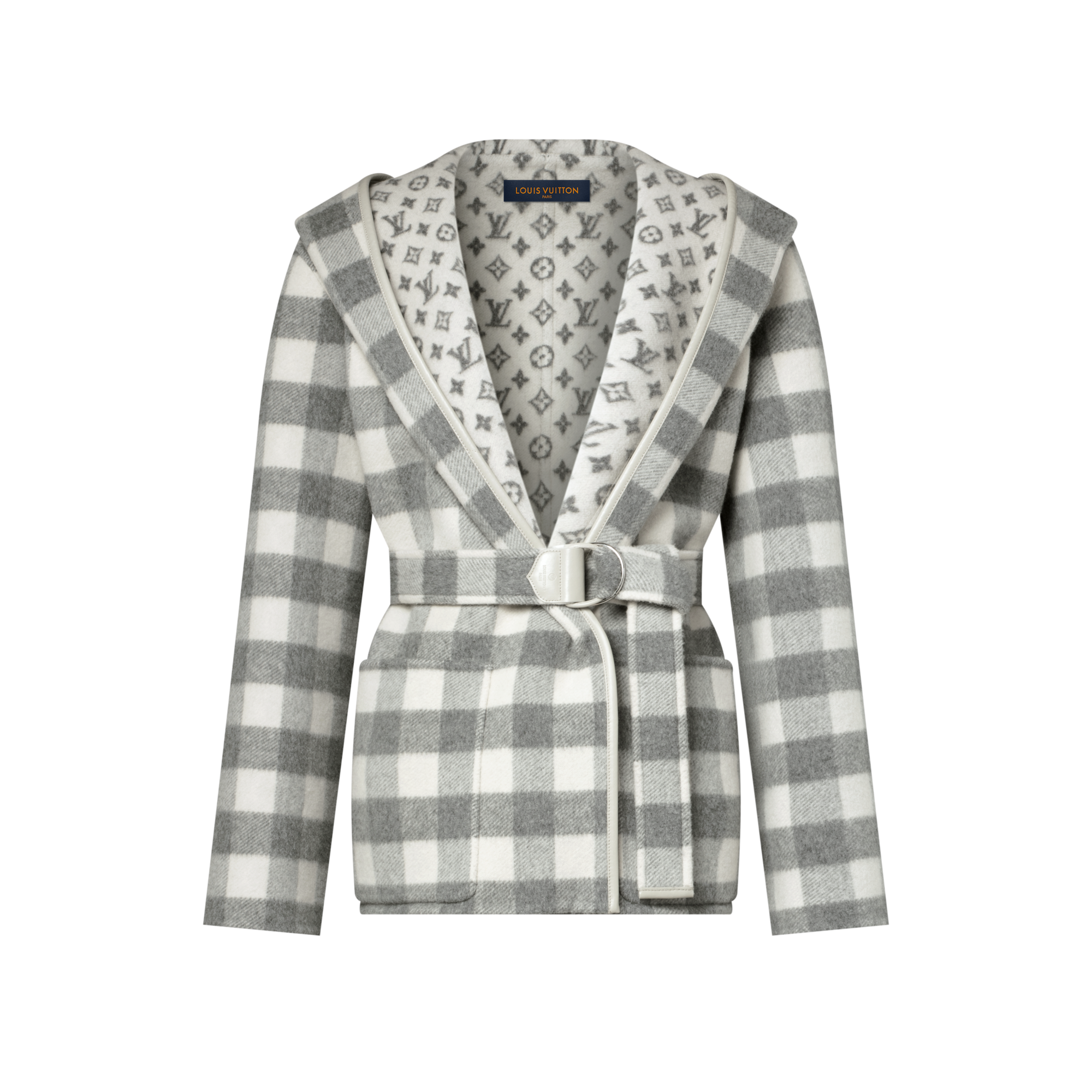 リバーシブル ショートフーデッド ラップコート  ウィメンズ ウェア(洋服) (製品ズーム)