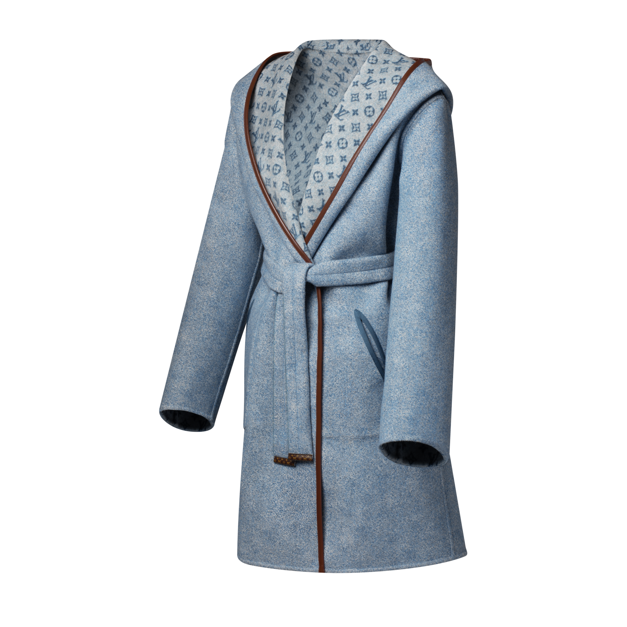 リバーシブル シグネチャー フーデッドラップコート  ウィメンズ ウェア(洋服) (製品ズーム)