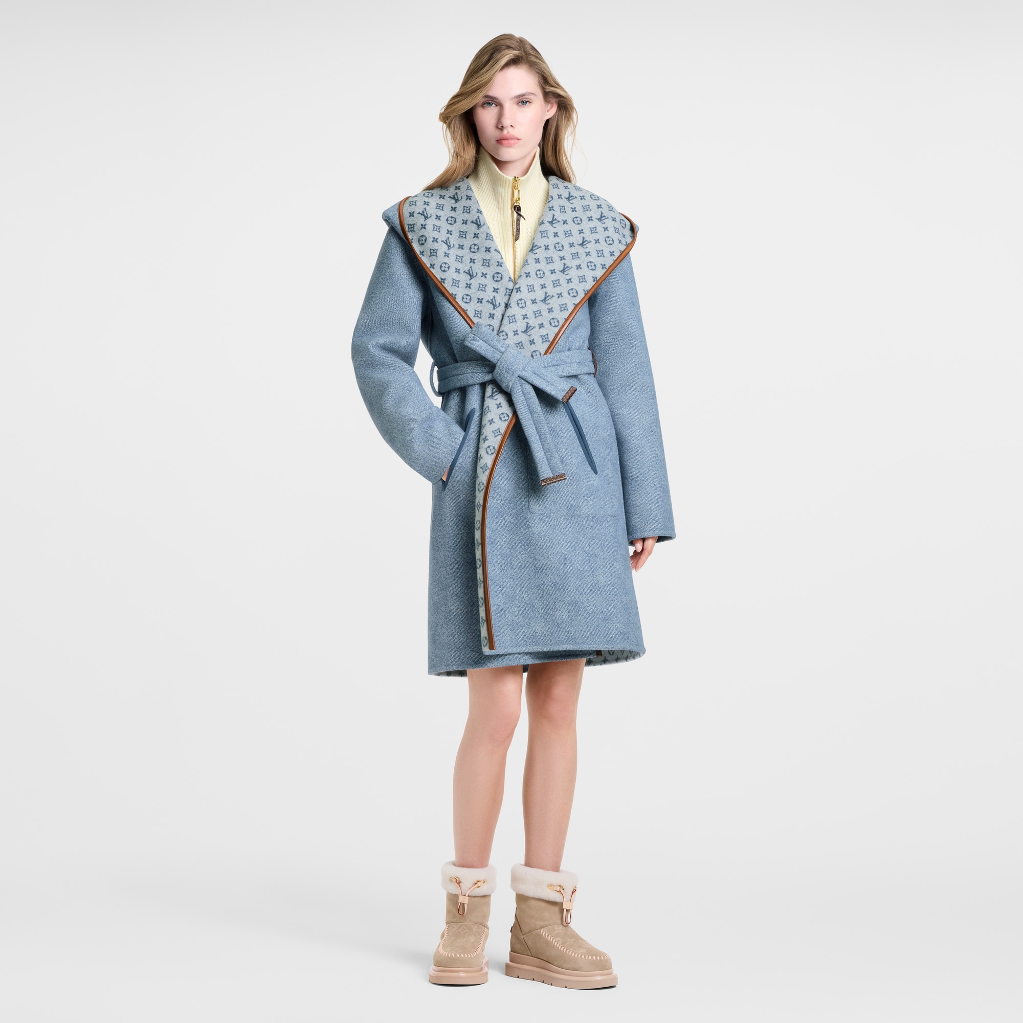 リバーシブル シグネチャー フーデッドラップコート  ウィメンズ ウェア(洋服) (製品ズーム)