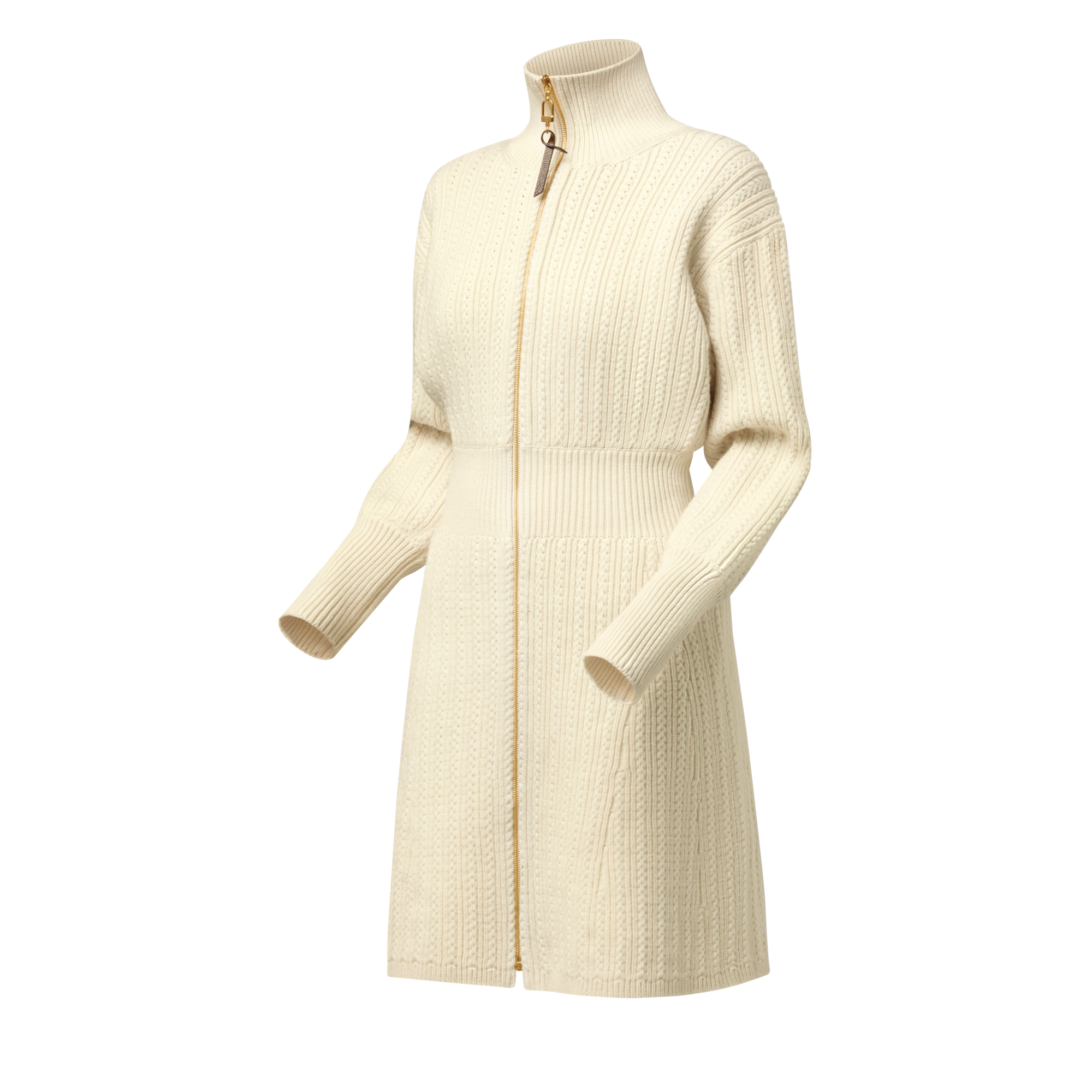 リブニット ロングスリーブドレス  ウィメンズ ウェア(洋服) (製品ズーム)