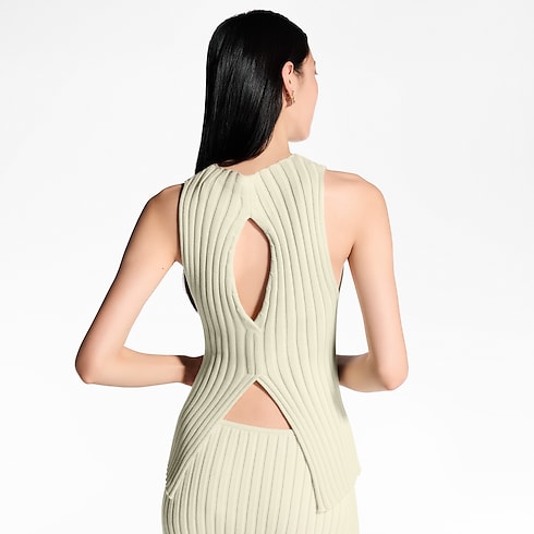 リブニット スリットトップ ウィメンズ ウェア(洋服) (製品ズーム)