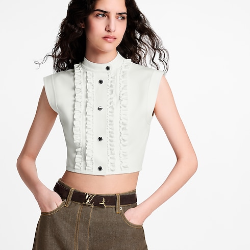 ラッフル トリム テクニカル ジャージー トップ ウィメンズ ウェア(洋服) (製品ズーム)