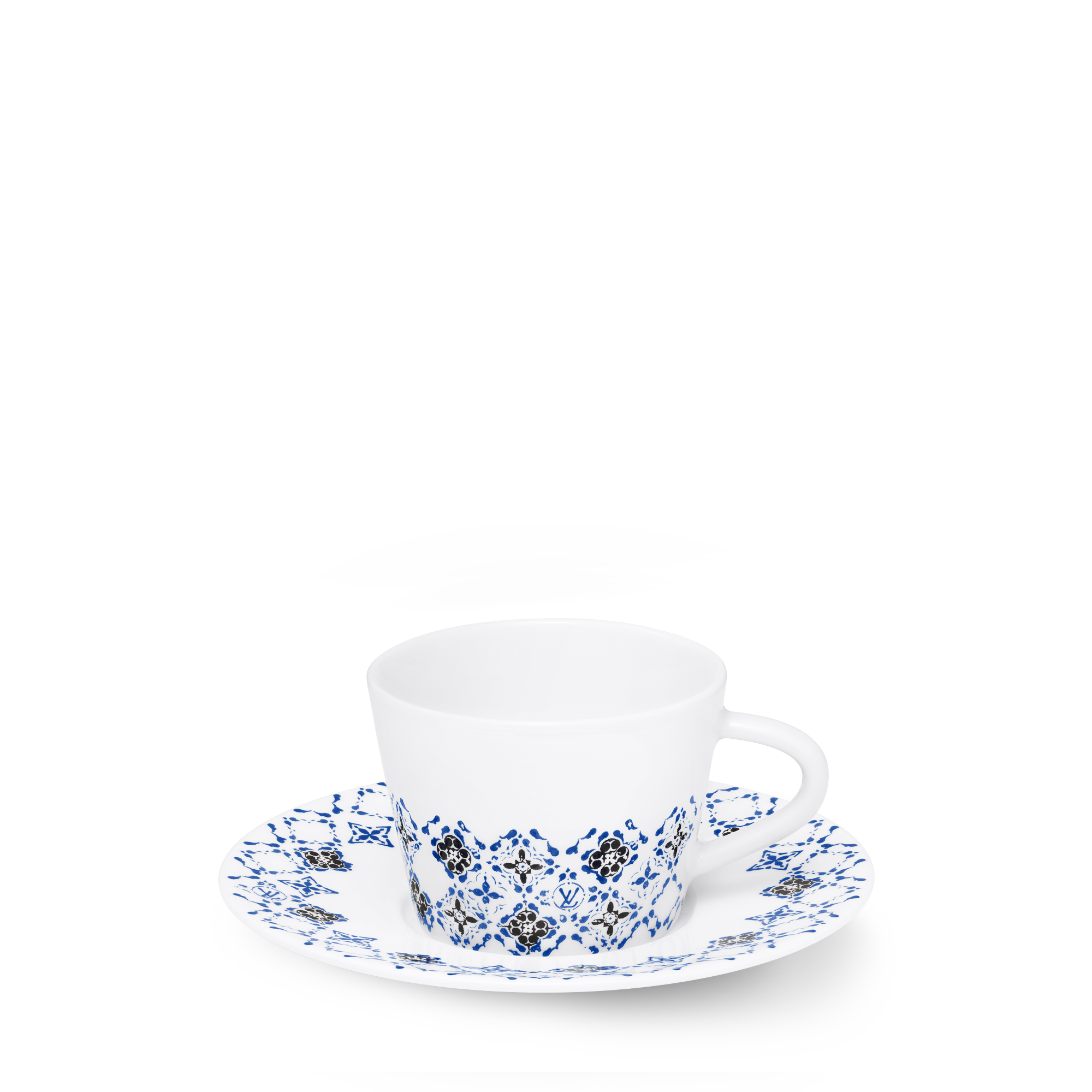 Set Of 2 Coffee Cups and Saucers LV By The Pool  トランク、トラベル & ホーム ホーム & テーブルウェア (製品ズーム)