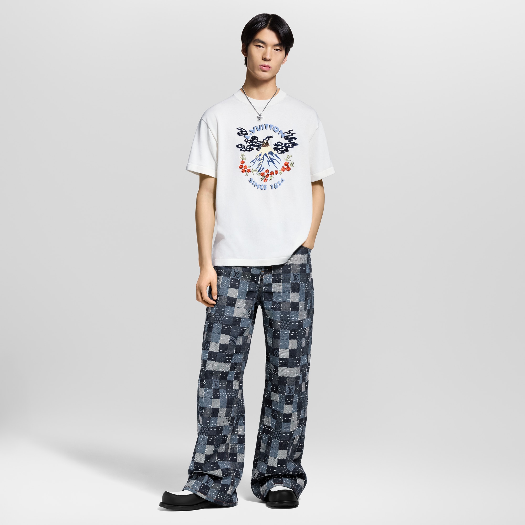 ショートスリーブ ニットクルーネック  メンズ プレタポルテ(洋服) (製品ズーム)