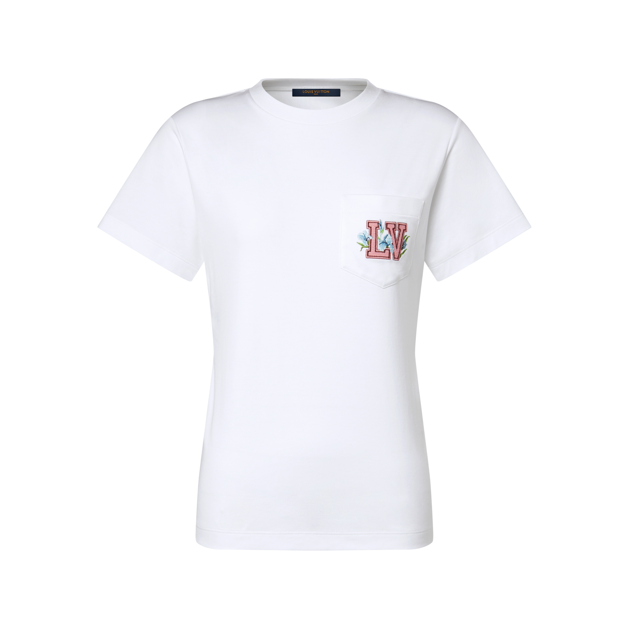 Louis Vuitton Short Sleeve Monogram Embroidered Black T-Shirt 