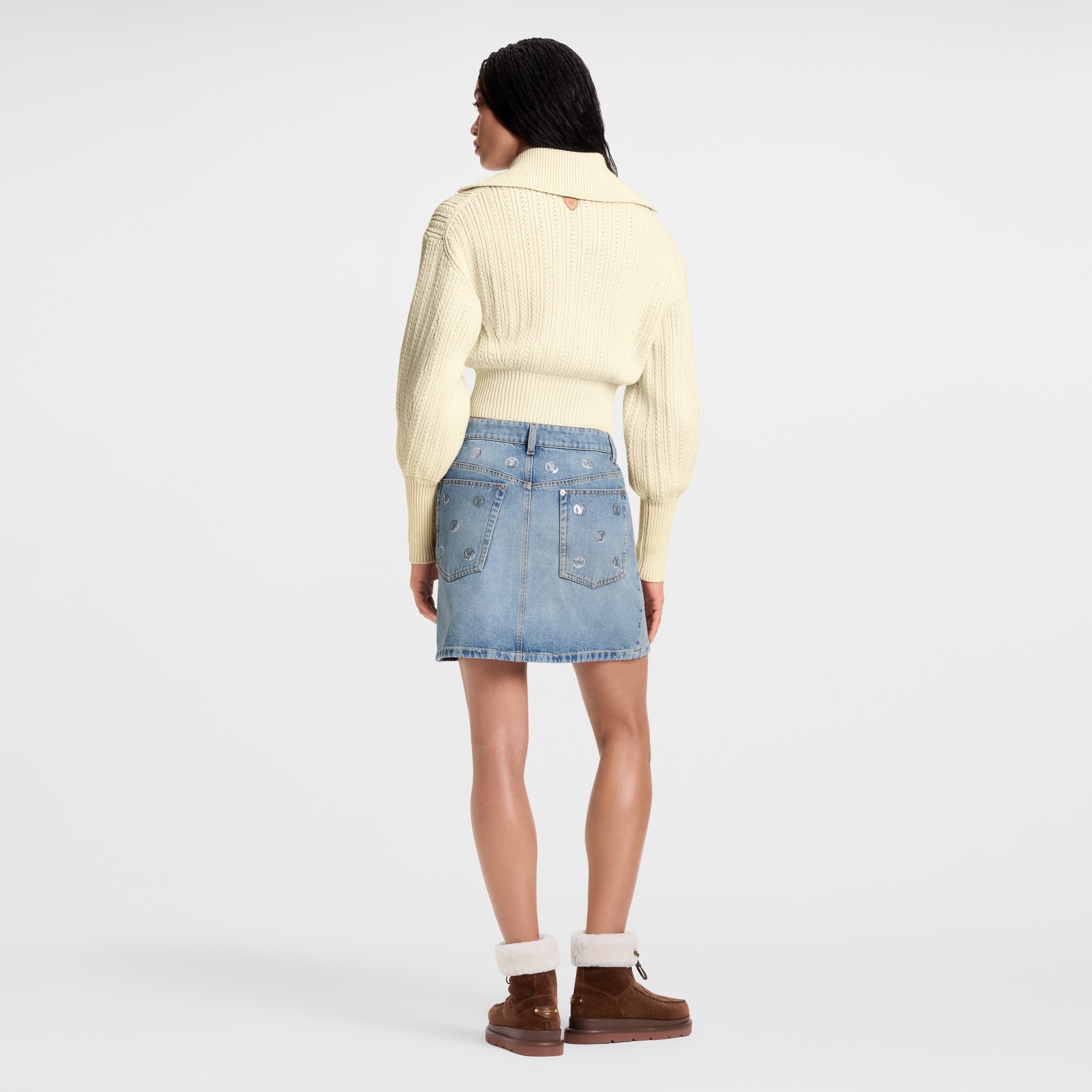 シグネチャーシークイン デニムミニスカート  ウィメンズ ウェア(洋服) (製品ズーム)