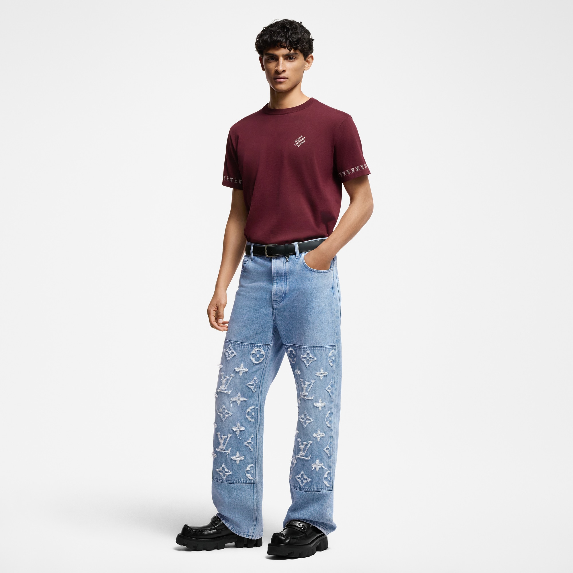 シグネチャーショートスリーブコットンクルーネック  メンズ ウェア(洋服) (製品ズーム)