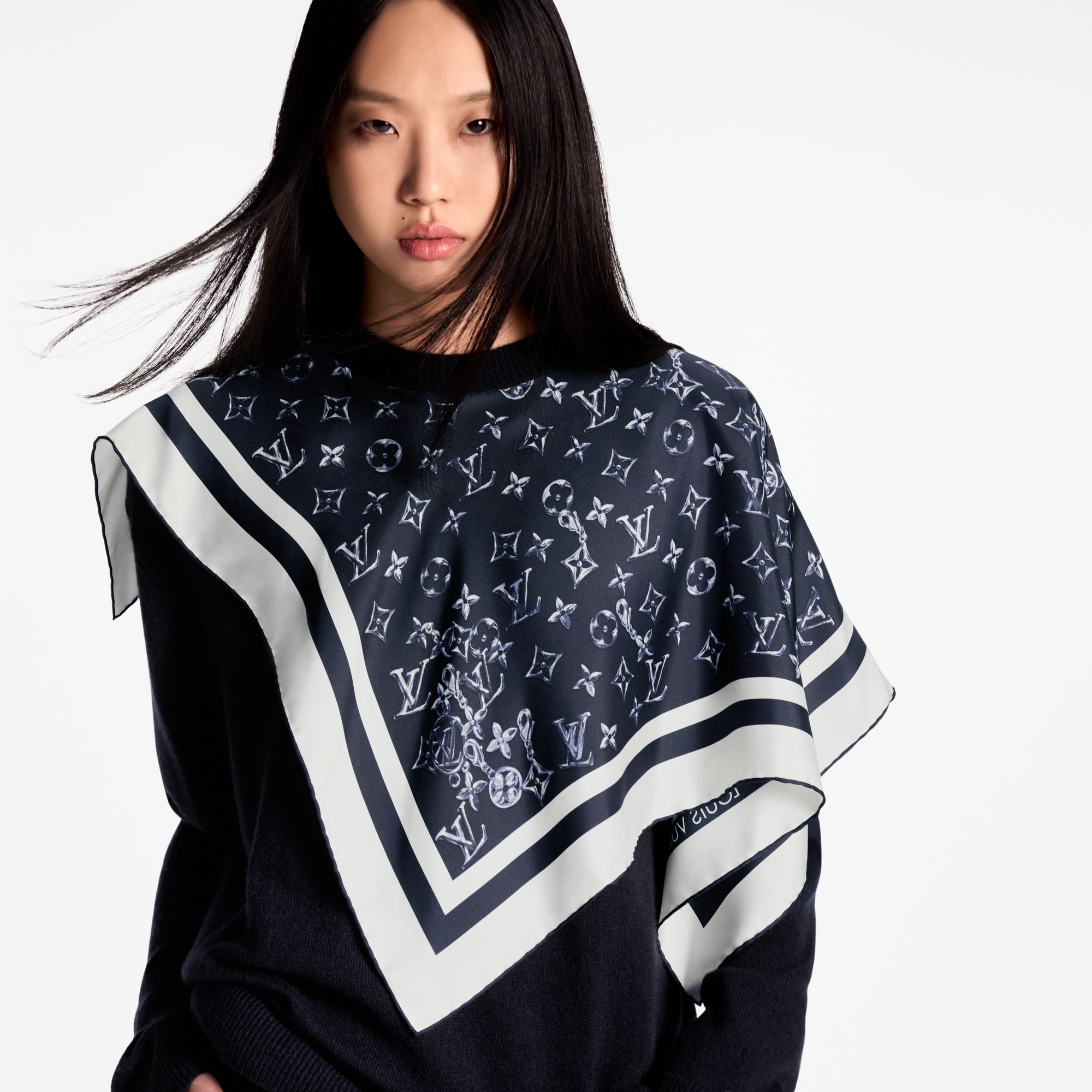 シルクインサート カシミヤプルオーバー  ウィメンズ ウェア(洋服) (製品ズーム)