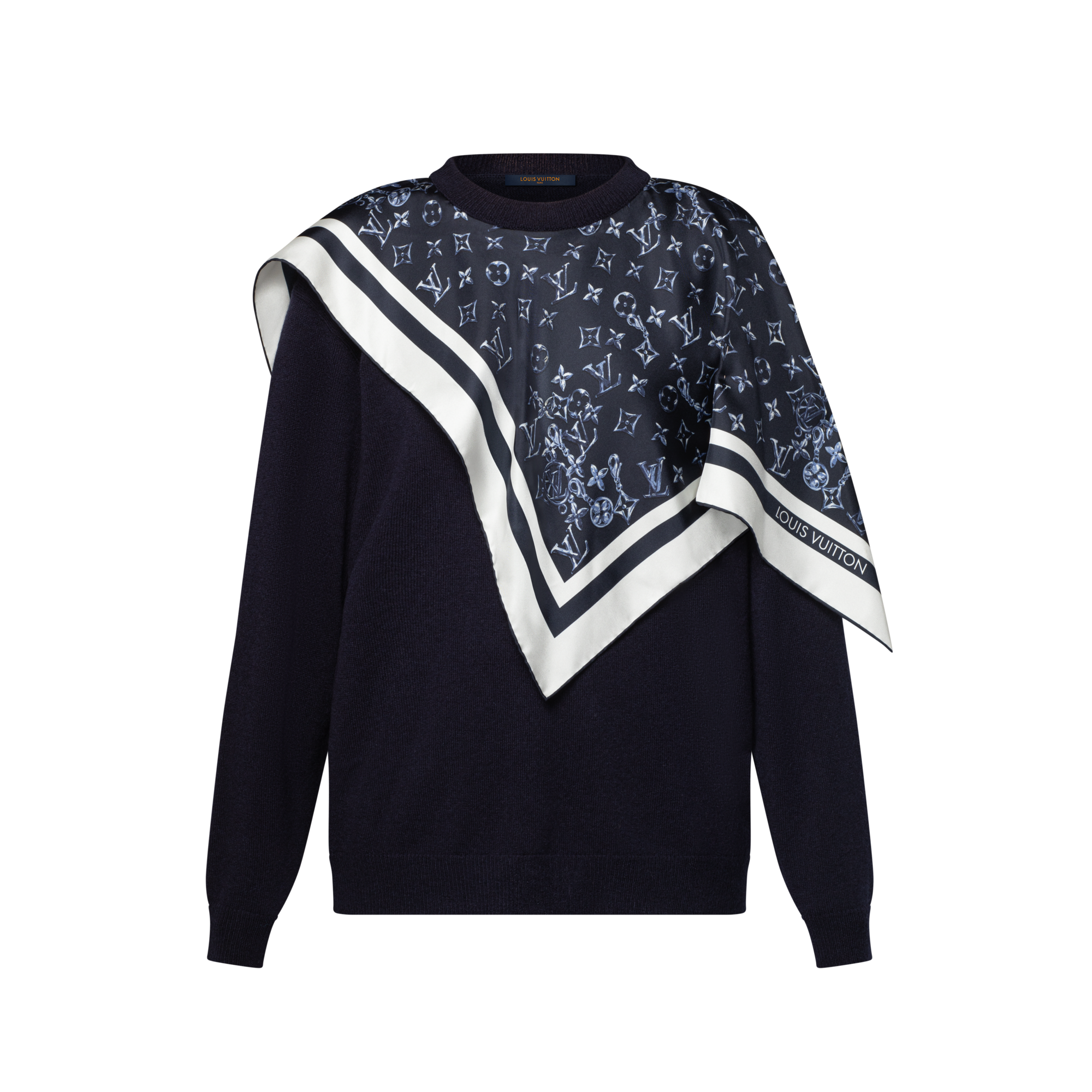 シルクインサート カシミヤプルオーバー  ウィメンズ ウェア(洋服) (製品ズーム)