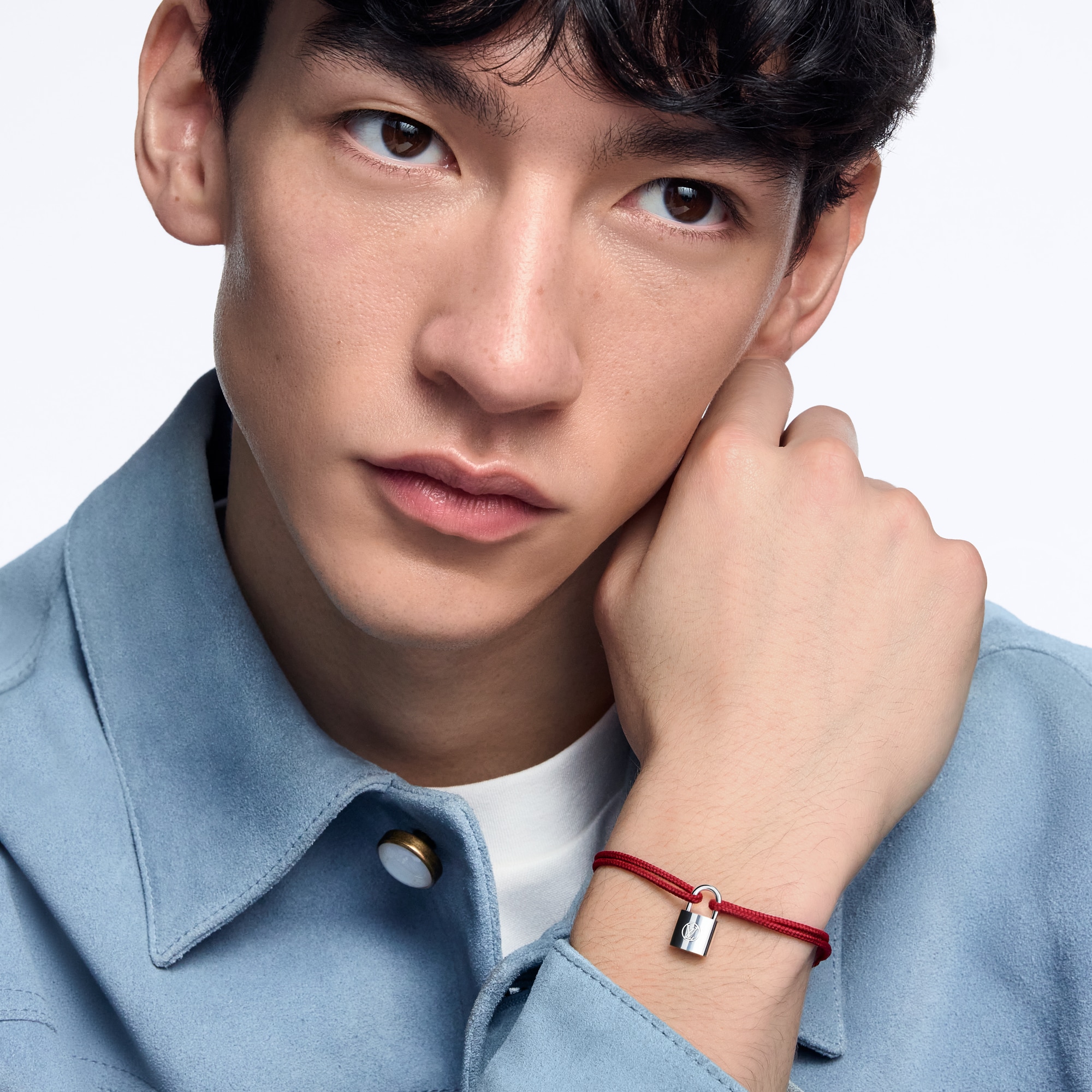 ブレスレット シルバー・ロックイット (スターリングシルバー×レッド 
