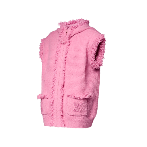 スリーブレス フリンジヘム タオリング フーディ ウィメンズ ウェア(洋服) (製品ズーム)