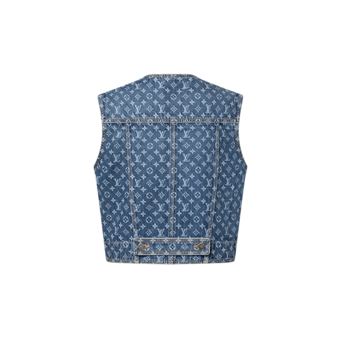 スリーブレス モノグラム デニム ジャケット ウィメンズ ウェア(洋服) (製品ズーム)