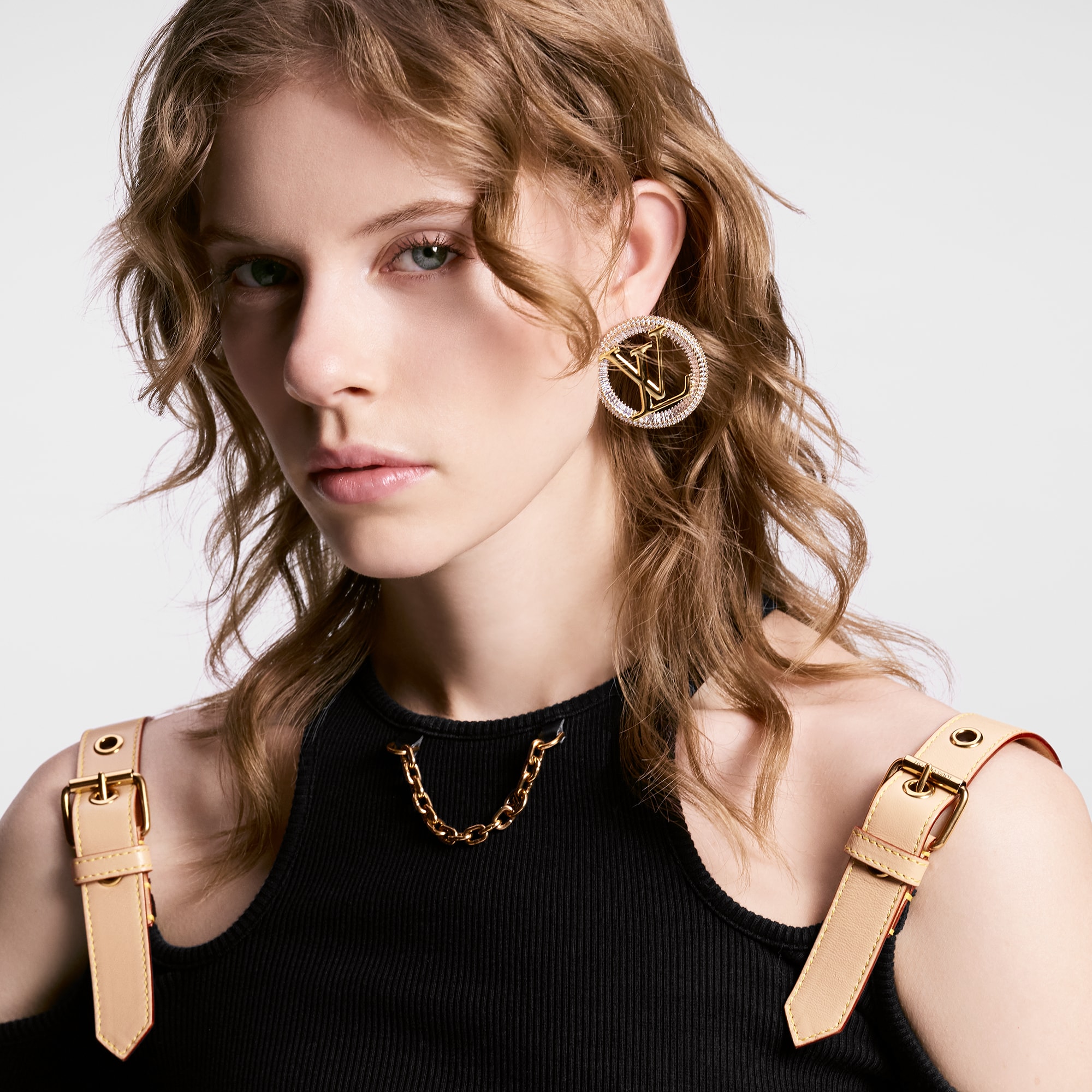 LOUIS VUITTON(ルイヴィトン) 毛むくじゃら ピアス美品 - ゴールド  